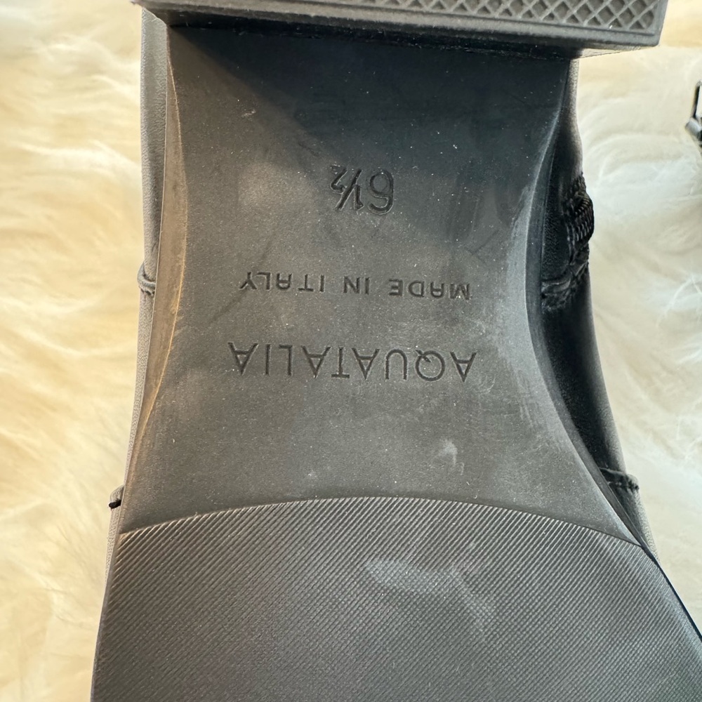 NWT Aquatalia Fiamma Black Ankle Boots size 6.5 - Picture 11 of 12